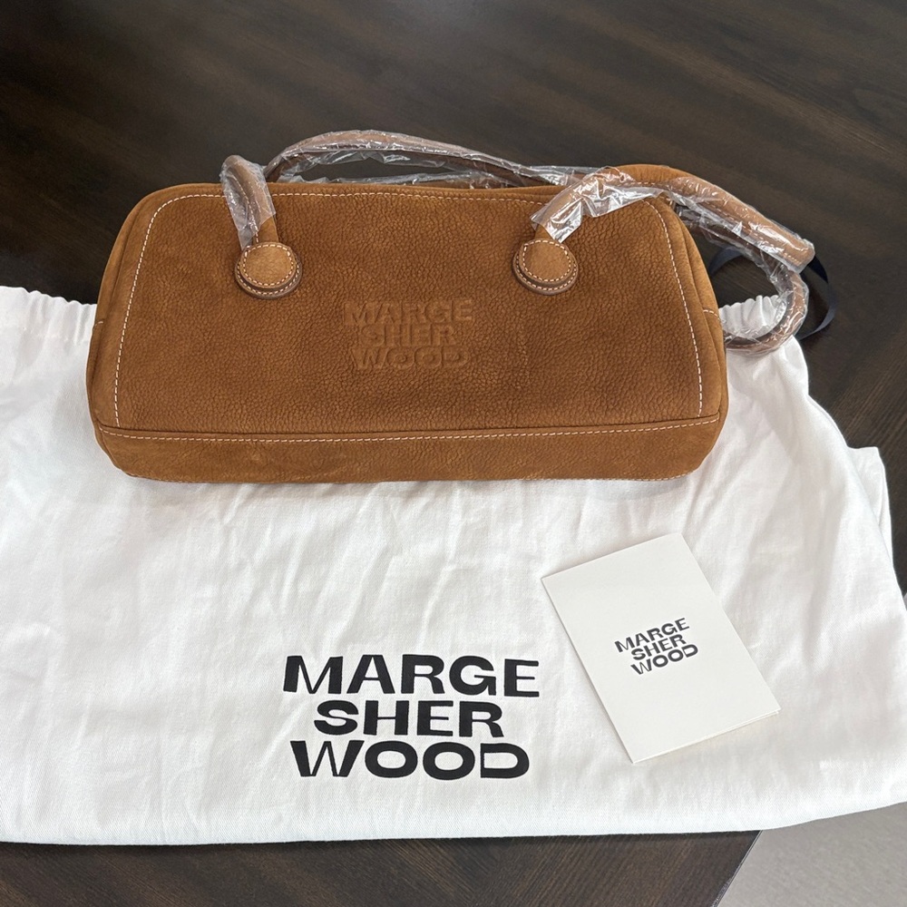 New Marge Sherwood Brown Suede Women's Bag - Picture 2 of 3
